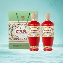竹叶青 汾酒荣耀 53度清香型白酒 500mL*2瓶