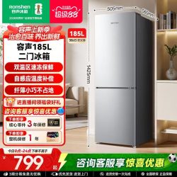 容声 BCD-185E10BNLAD 节能省电 凯撒银 185L 双门冰箱