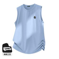 I.T FGXX 男士刺绣背心 冰丝网眼