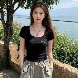 I.T fingercroxx 女士短袖T恤 方领正肩 夏款