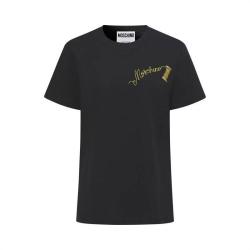 MOSCHINO 24年秋冬T恤女休闲宽松圆领短袖
