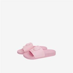 MOSCHINO 女士平底纯色泰迪熊装饰拖鞋