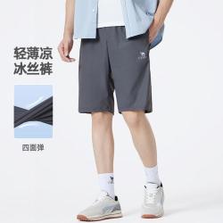 骆驼 男士休闲轻薄凉直筒短裤 冰丝裤