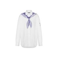 MOSCHINO 女士印花长袖衬衫航海系上衣