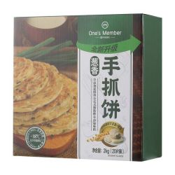 1号会员店 葱香手抓饼 2kg(20片) 0添加起酥油 0反式脂肪酸