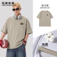 马克华菲 26夏季新品情侣款重磅纯棉休闲短袖t恤
