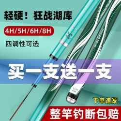钓鱼竿手杆超轻超硬19调8h鲤鲫鱼竿大物杆正品台钓竿渔具综合黑坑
