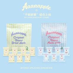 Aaaaapple 苹果干 210g+原味脆片 140g 脆片+果干组合