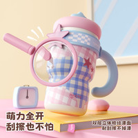 HAERS 保温杯大容量陶瓷内胆吸管杯630mL