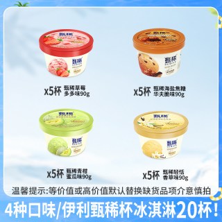 甄稀 多口味冰淇淋20杯组合装