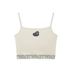 TEENIE WEENIE 小熊运动瑜伽服夏季贴身吊带背心T恤内搭短款外穿上衣女士