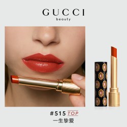 GUCCI 倾色琉光唇膏217细管碎花口红515/308/208限定