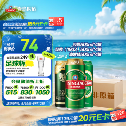 青岛啤酒 啤酒组合装  整箱装 500mL