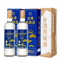 宝岛阿里山 清香型台湾高粱酒53度盒装节日送礼纯粮食白酒整箱送袋 两瓶