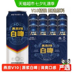 燕京啤酒 V10精酿白啤 500ml*12听