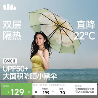 蕉下 Black系列 8骨三折晴雨伞 茉白
