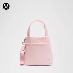 lululemon On My Level 女士小款手袋 LW9FNDS 珍珠粉/银