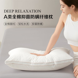 水星家纺 出品百丽丝家纺  抗菌防螨枕芯 一对 48cm ×74cm