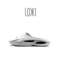 LOXKI 拖鞋男外穿运动户外篮球拖鞋情侣拖鞋夏沙滩鞋Slipper-Alpha 月光白-升级版 41-42