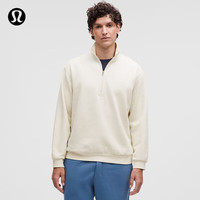 lululemon Steady State 男士半拉链卫衣 LM3FVWS 浅象牙白 M
