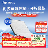 网易严选 天然乳胶黄麻椰棕床垫 0胶水学生老人护脊养腰硬质薄垫子抗菌防螨 90*190*6cm