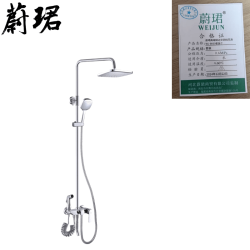 蔚珺高端铜边叉四档花洒WJ-8669套装个