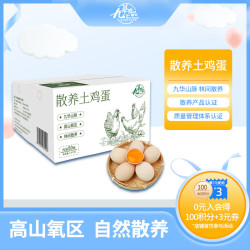 九華粮品 九华粮品 散养土鸡蛋 蛋类 1.9kg
