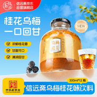 信远斋 乌梅桂花饮料300ml*12玻璃瓶整箱夏季解暑解辣防暑降温