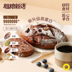 粗粮新语 全麦核桃蓝莓桑葚硬欧面包饱腹早餐坚果欧包粗粮面包