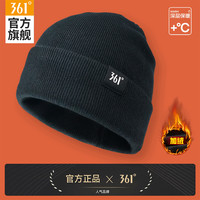 361° 针织帽男女同款毛线帽冬季加绒加厚户外通勤防风保暖时尚冷帽