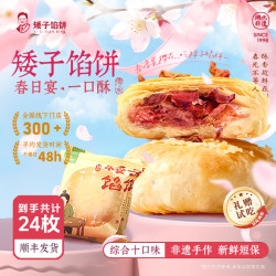 矮子馅饼 酥脆点心糕点茶点小烧饼手工酥饼 100g*3+30g*2