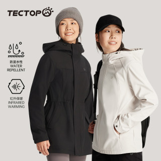 探拓 女款连帽保暖软壳衣外套 2437010WT/2437100WT-A