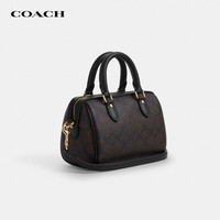 今日必买：COACH 【七夕礼物】ROWAN迷你波士顿包手提单肩斜挎女包 CW329