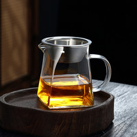 友爱 玻璃茶具大小号公杯耐热温高硼硅玻璃加厚公道杯茶漏过滤网分茶器