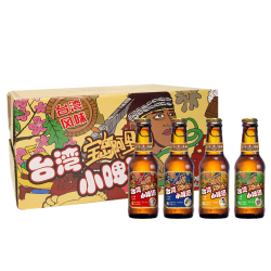 宝岛阿里山 生肖风味精酿啤酒248ml*24瓶整箱麦汁浓度11度特价酒水