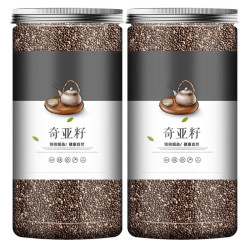 新品奇亚籽即食用代餐搭配牛奶饮料水果饱腹冲饮装罐装办公室商用