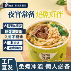 神宫 酸辣泡椒牛肉味河粉米粉方便速食河粉晚上充饥河粉湖南正宗河粉