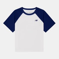 New Balance 儿童夏季拼色插肩袖T恤