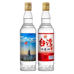 阿嵔山 台湾高粱酒53度清香型450ml*2瓶装纯粮食口粮酒水光瓶固态法白酒