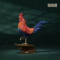 铜师傅 《大吉大利》办公室客厅桌面铜鸡摆件 家居装饰摆件 乔迁礼物 大吉大利