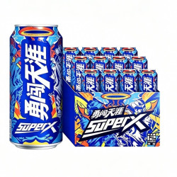 雪花 夏季畅饮雪花啤酒罐装勇闯天涯勇闯superx500ml非全麦酿造
