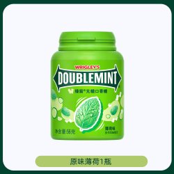 绿箭 口香糖约40粒64g*2瓶绿茶薄荷清新口气零食糖果多人团29-0205