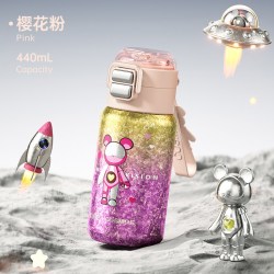 cille 希乐 钛杯保温杯女生2025新款儿童学生上学专用纯钛双饮水杯