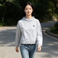 adidas 女子透气防风舒适日常运动休闲通勤百搭实用运动夹克外套