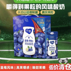 蒙牛 纯甄蓝莓果粒风味酸奶200g*10包真实蓝莓酸甜百搭
