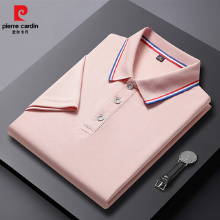 皮尔·卡丹 翻领短袖POLO衫 灰色 XL