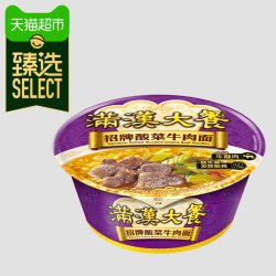 统一 满汉大餐 酸菜牛肉泡面 225g