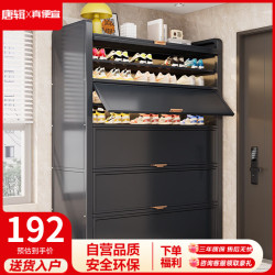 唐辑 鞋柜鞋架门口入户柜家用钢制多层防尘玄关收纳置物柜