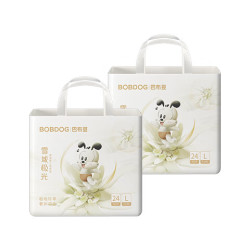 巴布豆 雪域极光婴儿拉拉裤L24片*2包