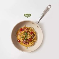 REDCHEF红厨陶瓷平底锅不粘锅小煎锅家用煎饼煎蛋煎牛排锅电磁炉